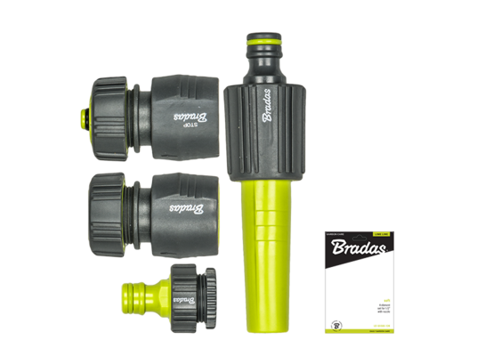 Zestaw zraszający 4-elementowy na wąż 3/4" LIME LINE SOFT