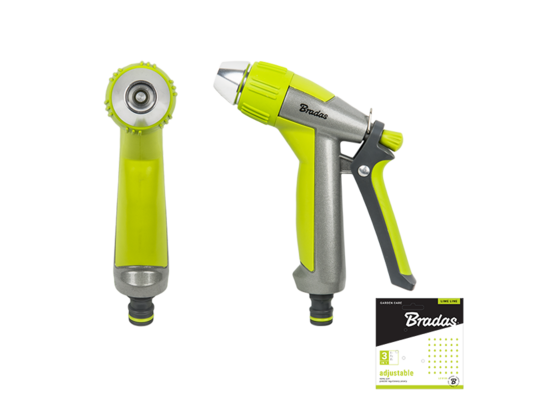 Pistolet prosty regulowany, metalowy LIME LINE 