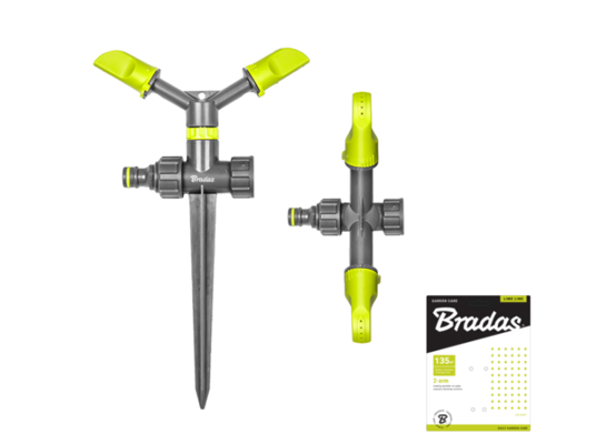 Zraszacz obrotowy 2-ramienny na kolcu LIME LINE 