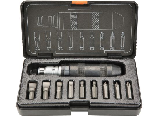 Wkrętak udarowy, zestaw 11 sztuk NEO