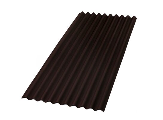 Falista płyta bitumiczna Classic brązowa 200 x 95 cm Onduline 