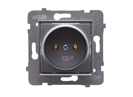 Gniazdo wtyczkowe pojedyncze inox ROSA