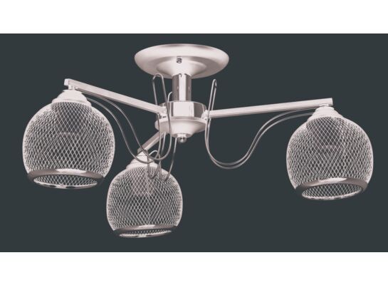 Lampa przysufitowa 3 – płomienna czarny Venti