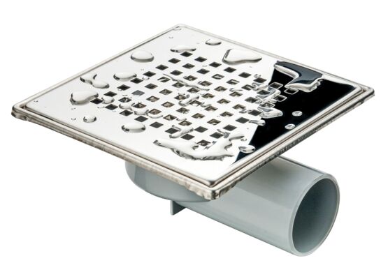 Wpust posadzkowy Axus odejście poziome Ø50 obrotowe 360°