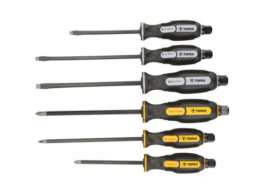 Wkrętaki do pobijania, zestaw 6 sztuk TOPEX