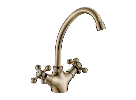 Bateria zlewozmywakowa stojąca STILO BKI 560D mosiądz antyczny Kuchinox