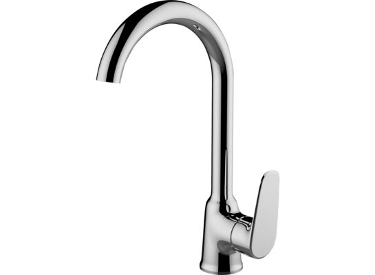 Bateria zlewozmywakowa stojąca z wylewką U RONDO BLX 068D chrom Laveo