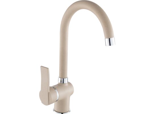 Bateria zlewozmywakowa stojąca z wylewką U MADERA BQM 468D beż Kuchinox