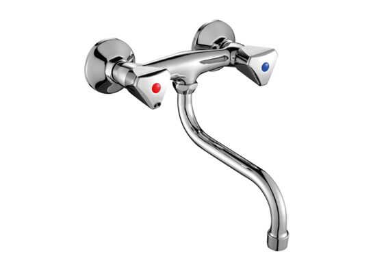 Bateria zlewozmywakowa ścienna NORM BQN 080D chrom Kuchinox