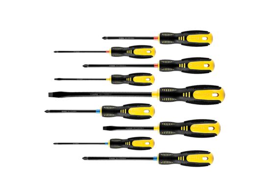 Wkrętaki, zestaw 9 sztuk TOPEX