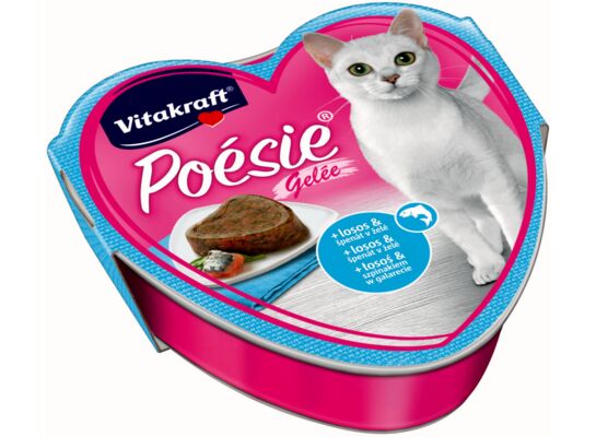 Karma dla kotów Poesie galaretka łosoś/szpinak 85 g Vitakraft