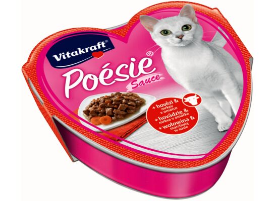 Karma dla kotów Poesie sos wołowina/marchewka 85 g Vitakraft