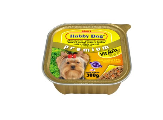 Karma dla psów Hobby Dog kurczak warzywa 300 g Vitakraft 