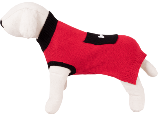 Sweter dla psa czerwony z kieszonką XL-40 cm happet