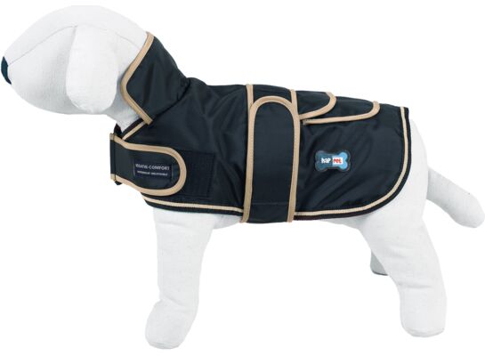 Kurtka dla psa czarna z kołnierzem L-60 cm