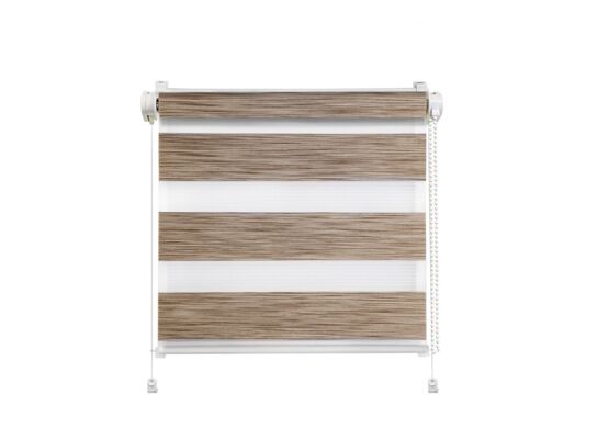 Mini roleta fast dzień i noc Sahara 113,5 x 140 cm brąz Mardom