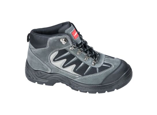 Trzewiki obuwie bezpieczne LAHTI PRO LPTOMF zamsz/dzianina szaro-czarne 39i