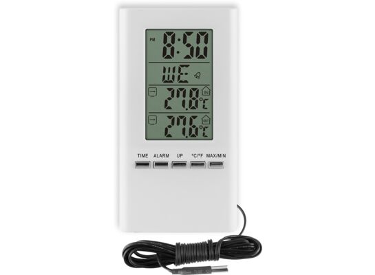 Termometr z zegarem biały 2Measure