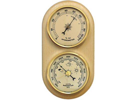 Barometr / higrometr wiszący złote zegary Bioterm