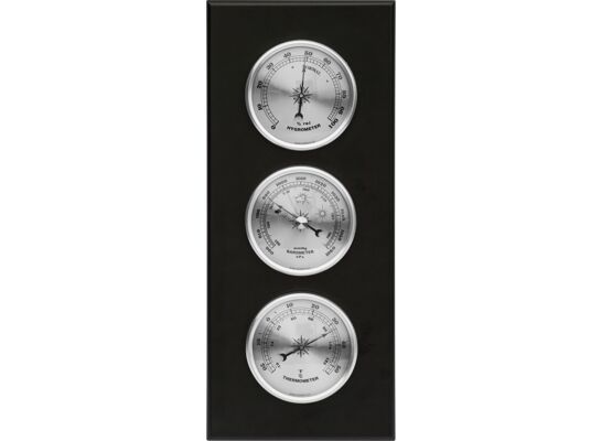 Termometr / barometr / higrometr wiszący srebrne zegary Bioterm