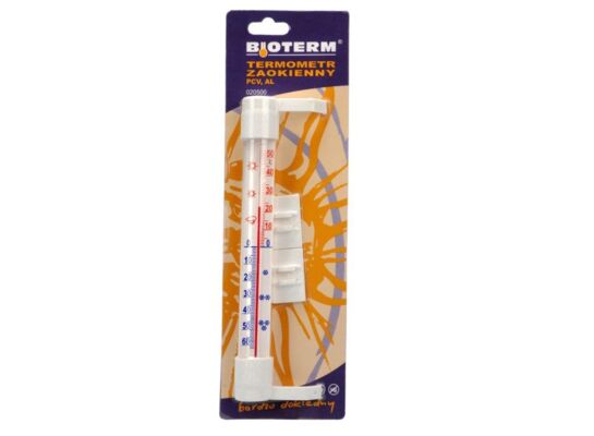 Termometr zaokienny przyklejany 230 x 26 mm Bioterm