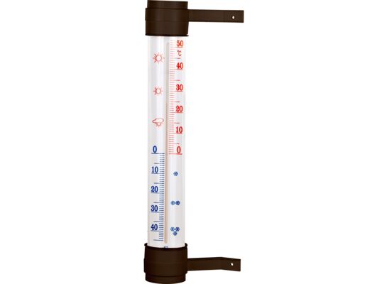Termometr zaokienny przyklejany brąz 45 x 290 mm Bioterm