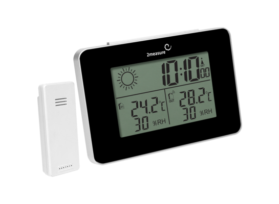 Stacja pogody RCC - termometr / higrometr z zegarem 2Measure