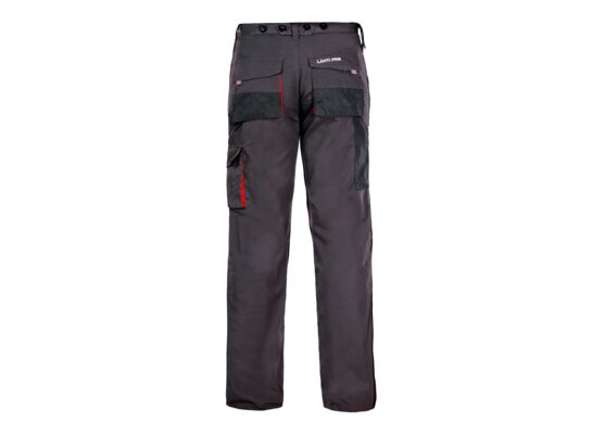 Spodnie ochronne do pasa LAHTI PRO LPSR01 grafitowo-czerwone XL (56)