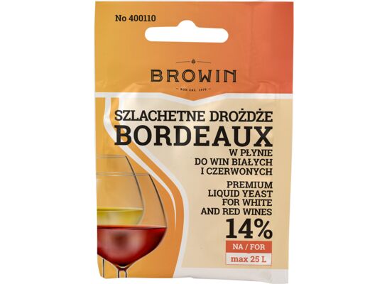 Drożdże winiarskie Bordeaux 20 ml Browin