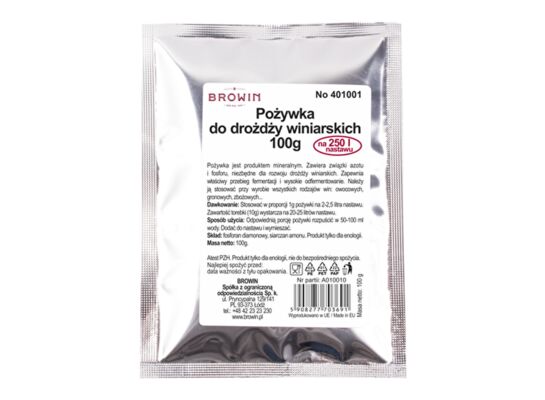 Pożywka do drożdży winiarskich 100 g Browin