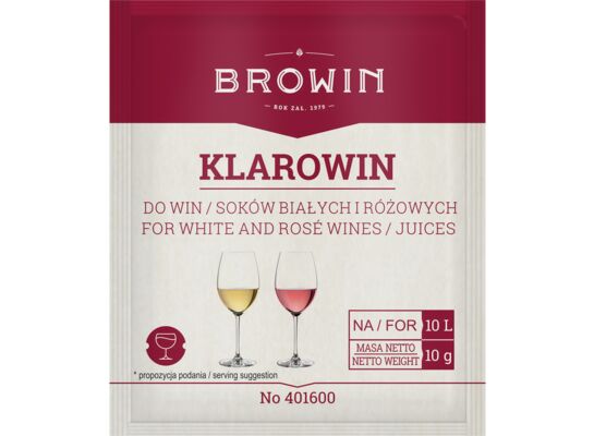 Klarowin do win różowych i białych 10 g Browin