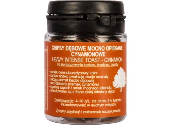 Chipsy dębowe cynamonowe mocno opiekane 20 g Browin