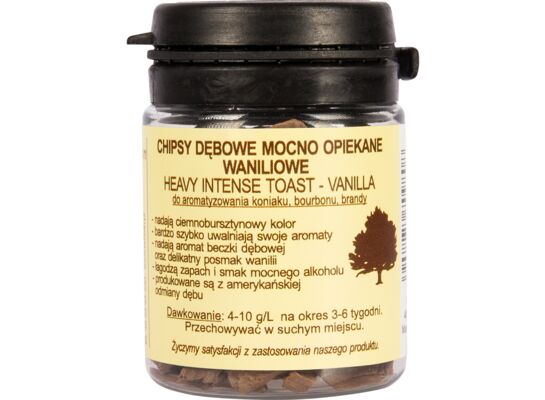 Chipsy dębowe waniliowe mocno opiekane 20 g Browin