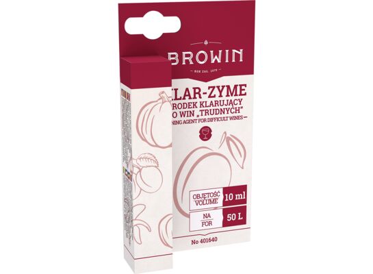 Środek klarujący do win trudnych Klar-zyme 10 ml Browin