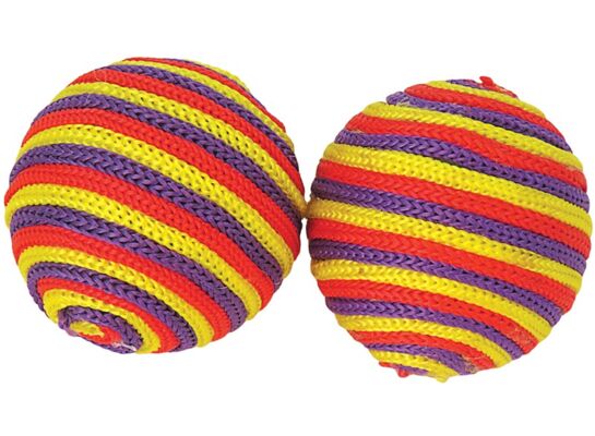 Zabawka dla kota kolorowa piłka 2 sztuki happet