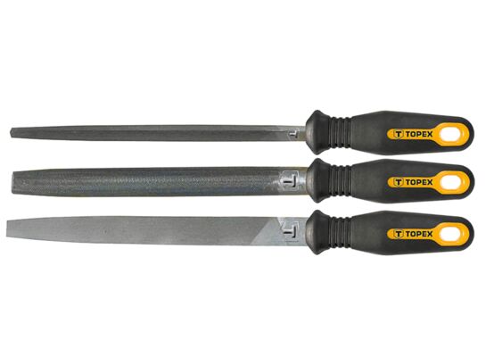 Pilnik do metalu, 200 mm / 2, zestaw 3 sztuki TOPEX