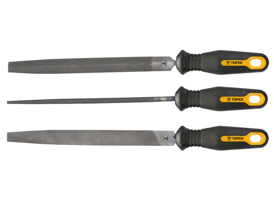 Pilnik do metalu, 200 mm / 2, zestaw 3 sztuki TOPEX