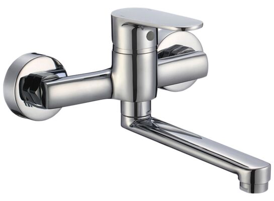 Bateria umywalkowa ścienna PANA BKN 050D chrom Kuchinox