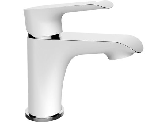 Bateria umywalkowa ALEA BLE 622D chrom/biały Laveo