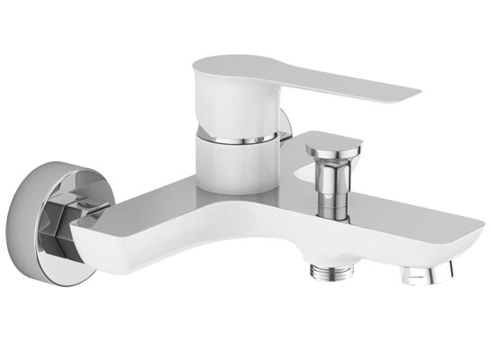 Bateria wannowa RAILA BLL 610D chrom/biały Laveo