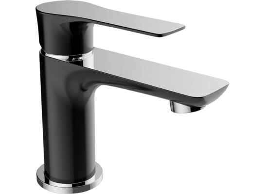 Bateria umywalkowa RAILA BLL 722D chrom/czarny Laveo