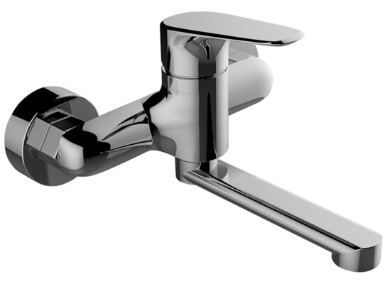 Bateria umywalkowa ścienna RONDO BLX 050D chrom Laveo