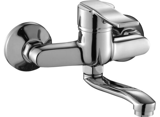 Bateria umywalkowa ścienna MADERA BQM 050D chrom Kuchinox