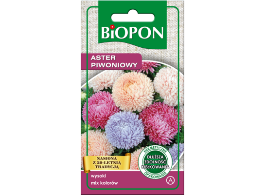 Aster wysoki piwoniowy mieszanka 1 g Bopon