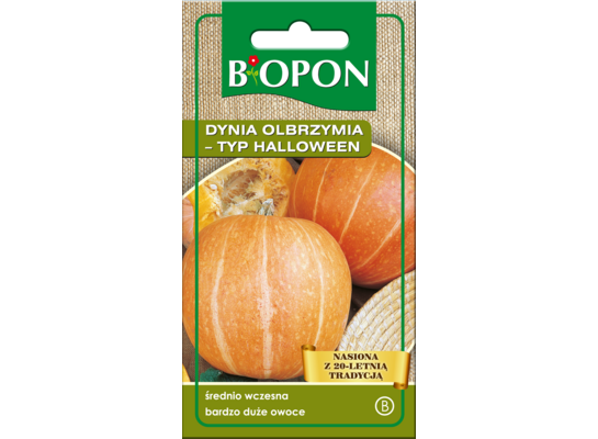 Nasiona dynia Olbrzymia typ Halloween 3 g Bopon