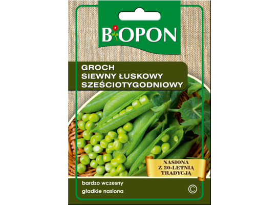 Nasiona groch siewny łuskowy Sześciotygodniowy 40 g Bopon