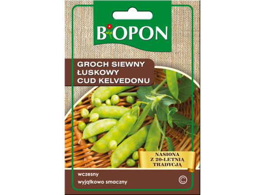 Nasiona groch siewny łuskowy Cud Kelvedonu 40 g Bopon