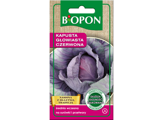 Nasiona kapusta głowiasta czerwona 1 g Bopon