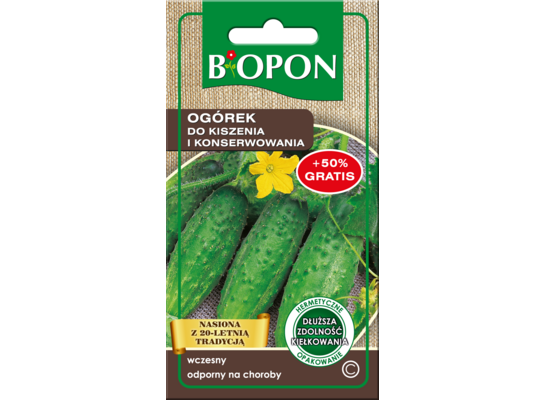 Nasiona ogórek do kiszenia i konserwowania 2 g Bopon