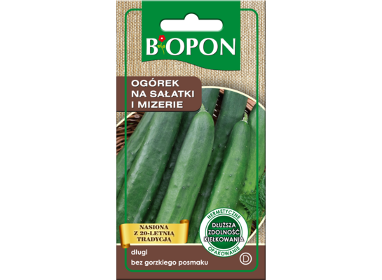 Nasiona ogórek na sałatki i mizerie odmiana Gergana 2 g Bopon